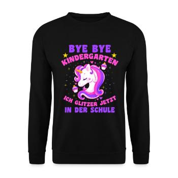 Einschulung 1. Schultag Schulanfang Erstklässler - Sweat-shirt Unisexe - noir - Devant - Alina (178cm) & Michal (187cm)