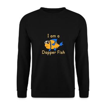 Aquarium Fish Gift - Unisex Sweatshirt - black - Front - Alina (178cm) & Michal (187cm)