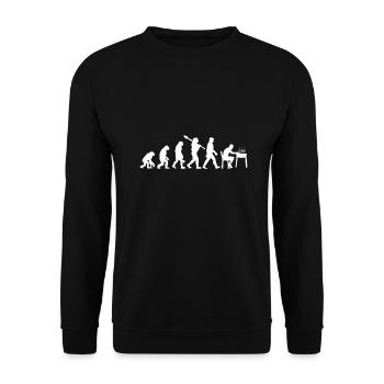 Aquarium Fish Gift - Unisex Sweatshirt - black - Front - Alina (178cm) & Michal (187cm)