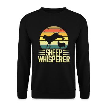 Sheep Whisperer - Farmer - Sweat-shirt Unisexe - noir - Devant - Alina (178cm) & Michal (187cm)