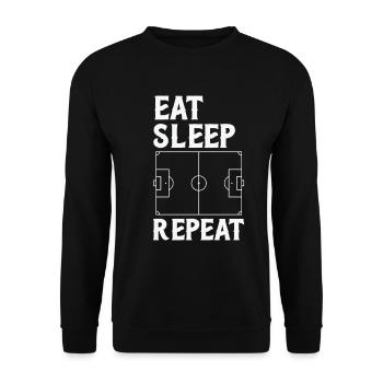 Soccer - Unisex Sweatshirt - black - Front - Alina (178cm) & Michal (187cm)