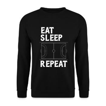 Handball - Unisex Sweatshirt - black - Front - Alina (178cm) & Michal (187cm)
