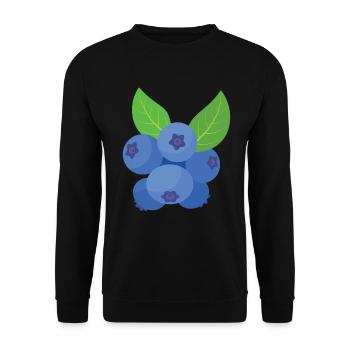 Blauberren Blauberre Geschenk - Unisex Pullover - Schwarz - Vorne - Alina (178cm) & Michal (187cm)
