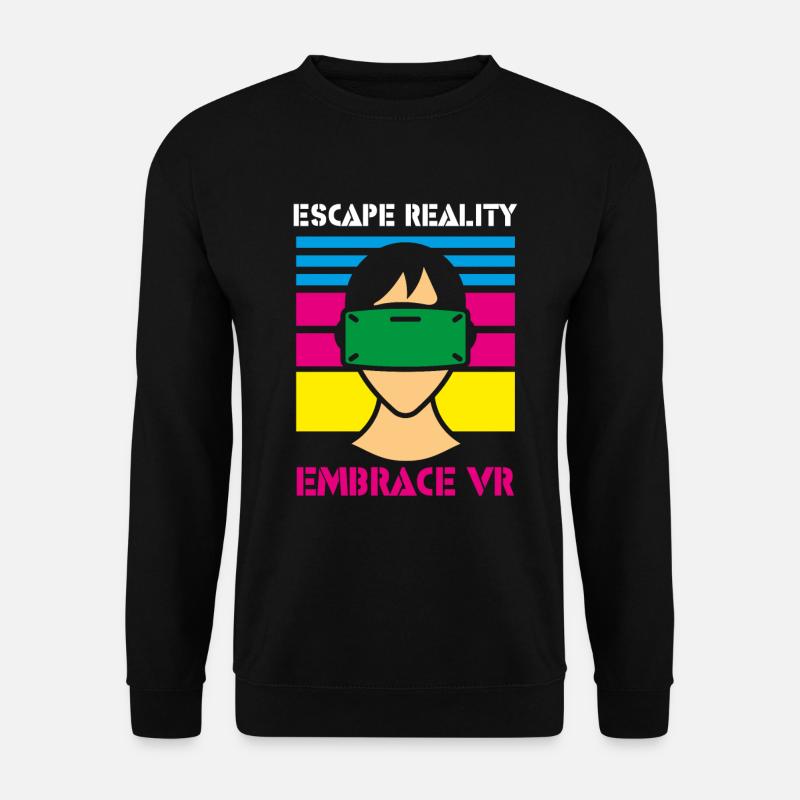 VR Glasses Virtual Reality Gaming - Unisex Sweatshirt - black
