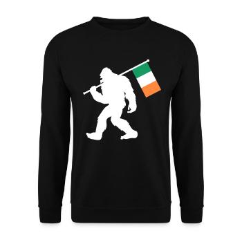 Ireland Bigfoot - Unisex Sweatshirt - black - Front - Alina (178cm) & Michal (187cm)