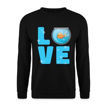 Aquarium - Sweat-shirt Unisexe - noir - Devant - Alina (178cm) & Michal (187cm)
