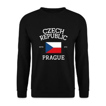 Tschechien - Unisex Pullover - Schwarz - Vorne - Alina (178cm) & Michal (187cm)