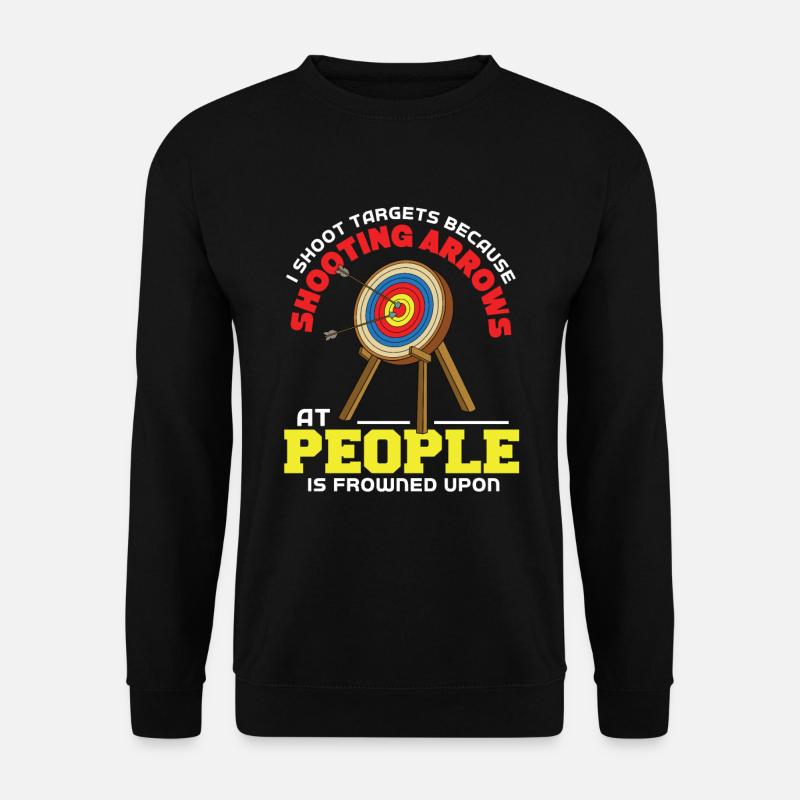 Bogenschießen - Unisex Pullover - Schwarz