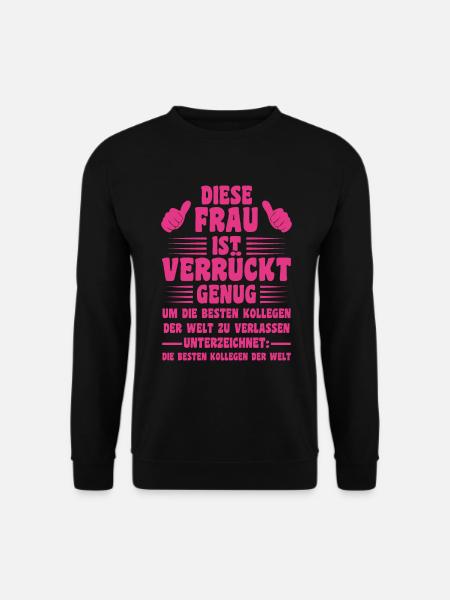 Diese Frau Ist Verrückt Abschiedsgeschenk - Unisex Pullover - Schwarz