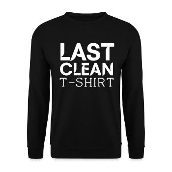 Last Clean - Unisex Pullover - Schwarz - Vorne - Alina (178cm) & Michal (187cm)