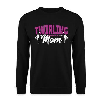 Bâton Twirling Bâton Twirler cadeau - Sweat-shirt Unisexe - noir - Devant - Alina (178cm) & Michal (187cm)
