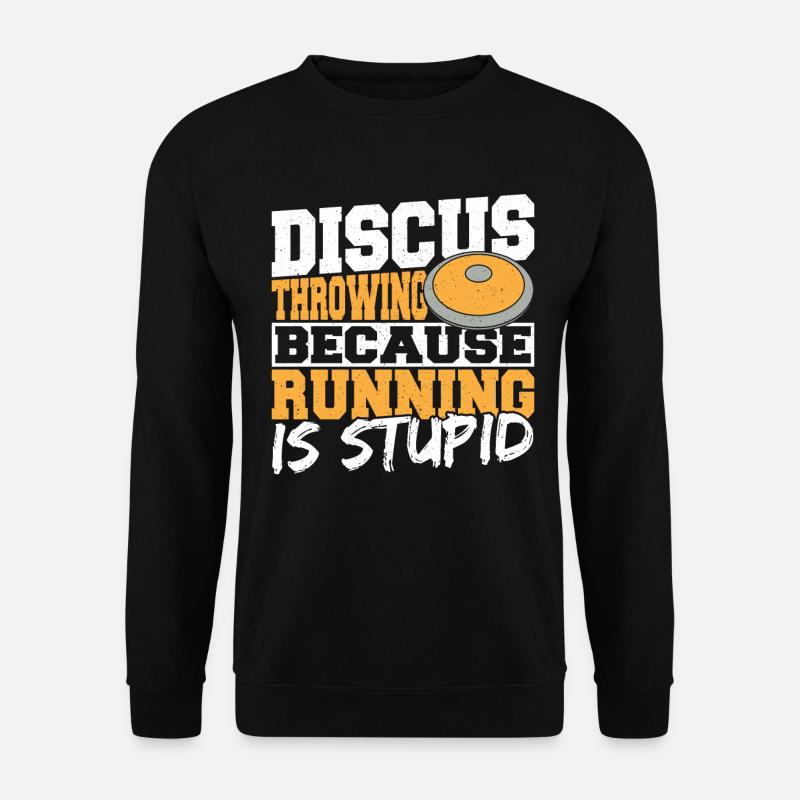 Diskuswerfen Diskuswerfer Geschenk - Unisex Pullover - Schwarz