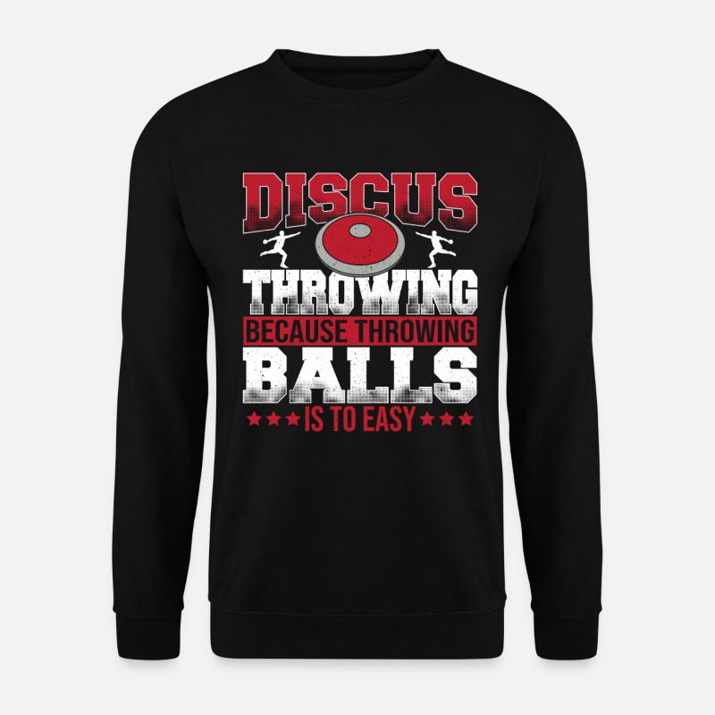 Diskuswerfen Diskuswerfer Geschenk - Unisex Pullover - Schwarz