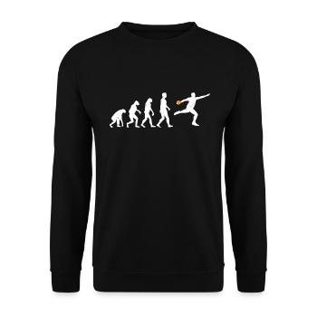 Diskuswerfen Diskuswerfer Geschenk - Unisex Pullover - Schwarz - Vorne - Alina (178cm) & Michal (187cm)