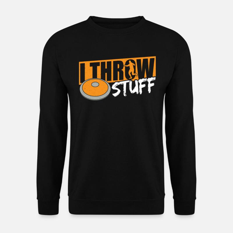 Diskuswerfen Diskuswerfer Geschenk - Unisex Pullover - Schwarz