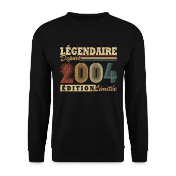 Légendaire depuis 2004 édition limitée - Sweat-shirt Unisexe - noir - Devant - Alina (178cm) & Michal (187cm)