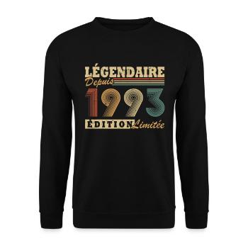 Légendaire depuis 1993 édition limitée - Sweat-shirt Unisexe - noir - Devant - Alina (178cm) & Michal (187cm)