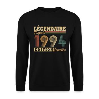 Légendaire depuis 1994 édition limitée - Sweat-shirt Unisexe - noir - Devant - Alina (178cm) & Michal (187cm)