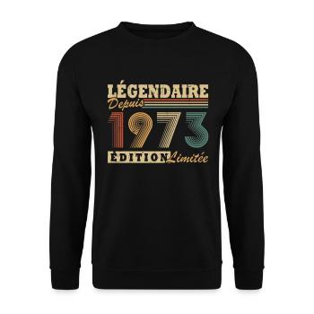 Légendaire depuis 1973 édition limitée - Sweat-shirt Unisexe - noir - Devant - Alina (178cm) & Michal (187cm)