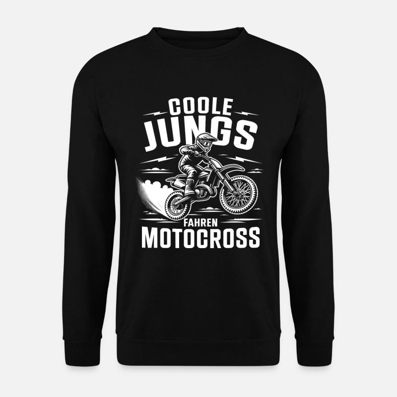 Motocross Kinder Dirtbike Geschenk Cross - Unisex Pullover - Schwarz