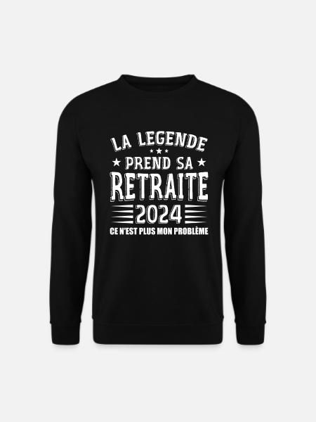 Retraite, Retraité, Retraitée - Sweat-shirt Unisexe - noir