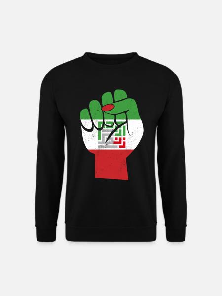 Iransk flag Kvinder Livsfrihed på farsi Kvinde - Unisex sweater - sort