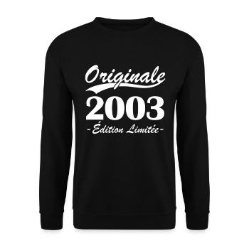 Originale 2003 édition limitée - Sweat-shirt Unisexe - noir - Devant - Alina (178cm) & Michal (187cm)