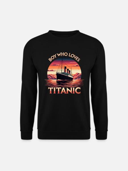 Jungs, die die Titanic lieben - Unisex Pullover - Schwarz
