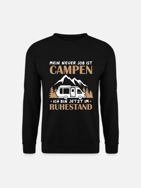 Renter Camping Geschenk - Unisex Pullover - Schwarz