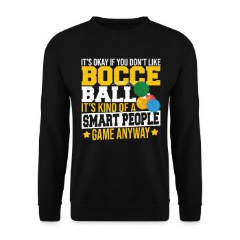 Boccia - Unisex Pullover - Schwarz - Vorne - Alina (178cm) & Michal (187cm)