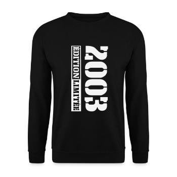 2003 Édition Limitée Humour Anniversaire 20 Ans - Sweat-shirt Unisexe - noir - Devant - Alina (178cm) & Michal (187cm)