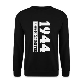 1944 Édition Limitée Humour Anniversaire 80 Ans - Sweat-shirt Unisexe - noir - Devant - Alina (178cm) & Michal (187cm)