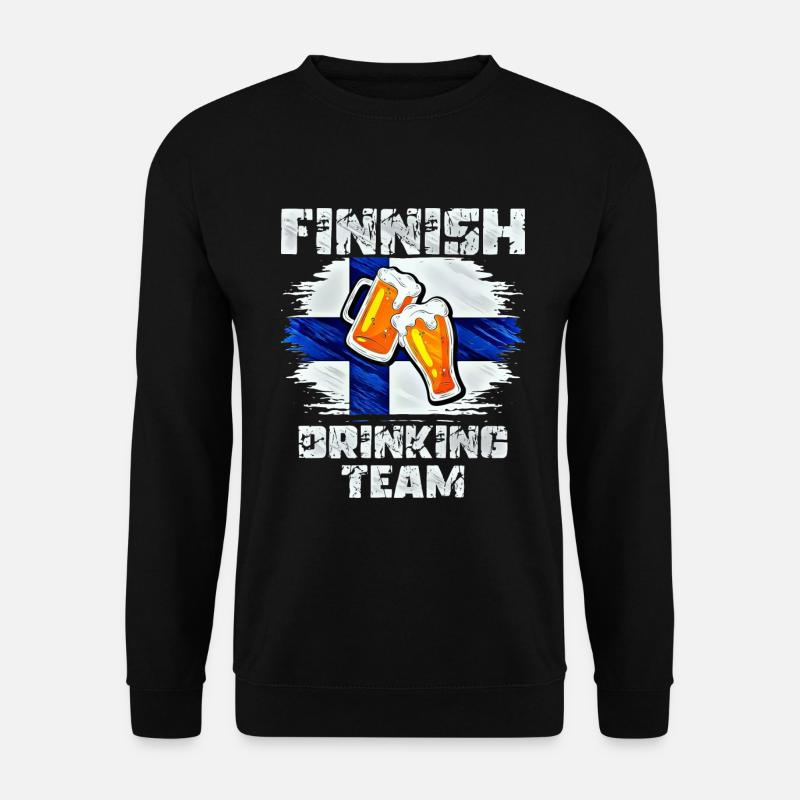 Finland Trink Team - Unisex Pullover - Schwarz
