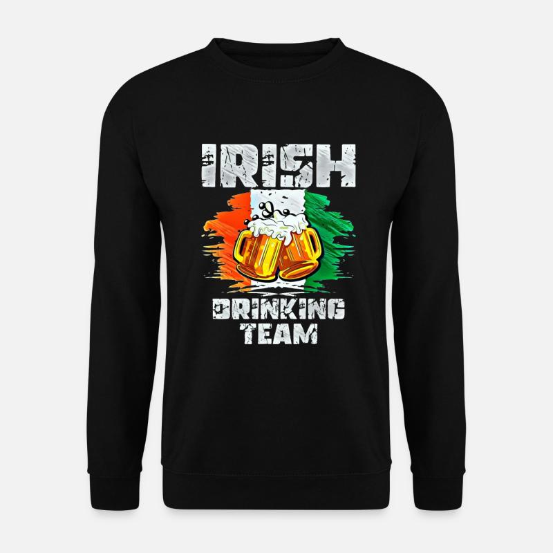 Équipe de beuverie d’Irlande - Sweat-shirt Unisexe - noir