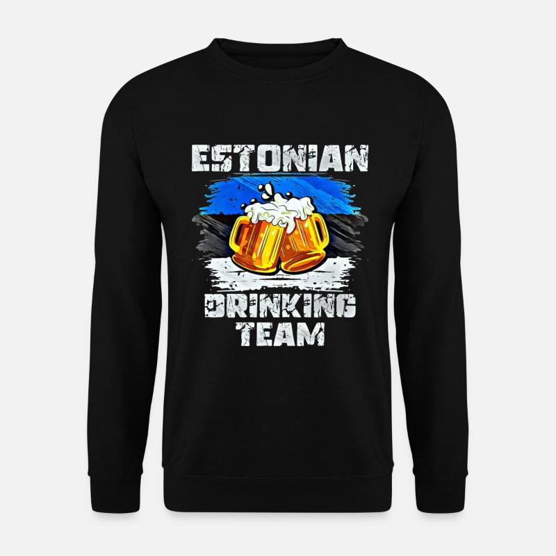 Équipe de beuverie d’Estonie - Sweat-shirt Unisexe - noir