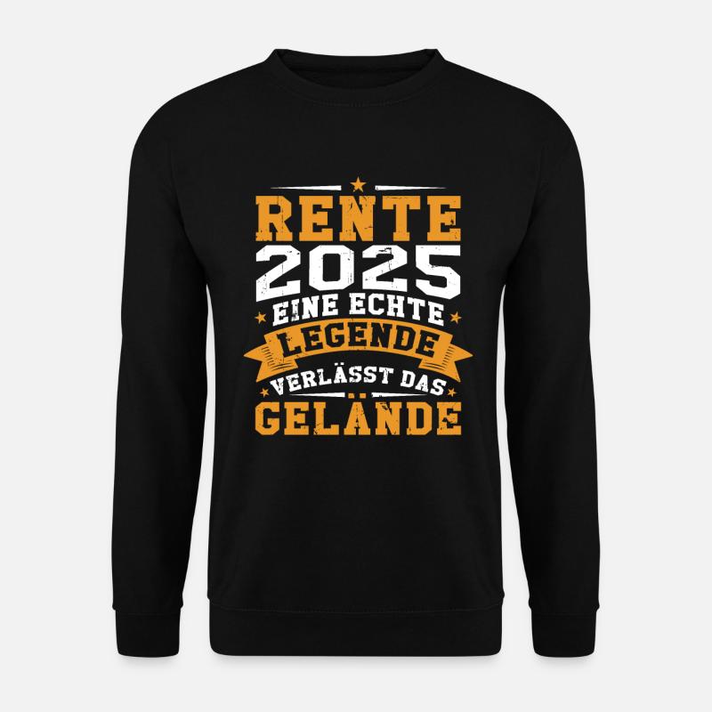 Rente 2025 eine echte legende verlässt das gelände - Unisex Pullover - Schwarz