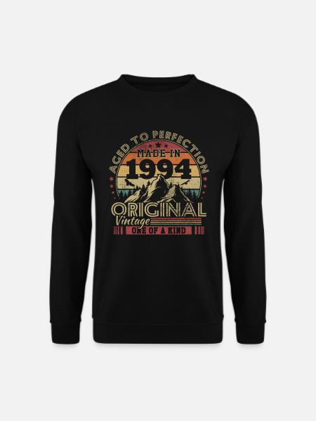 Vintage Original 1994 Vintage Cadeau Anniversaire - Sweat-shirt Unisexe - noir