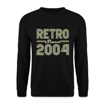 Rétro Depuis 2004 Vintage Cadeau d Anniversaire - Sweat-shirt Unisexe - noir - Devant - Alina (178cm) & Michal (187cm)