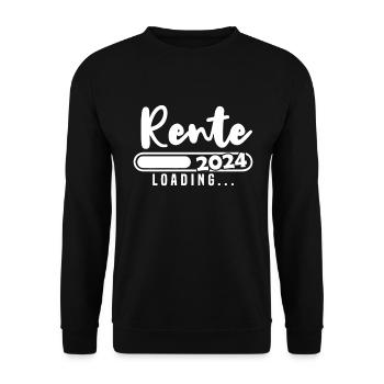 Rente 2024 Loading - Unisex Pullover - Schwarz - Vorne - Alina (178cm) & Michal (187cm)