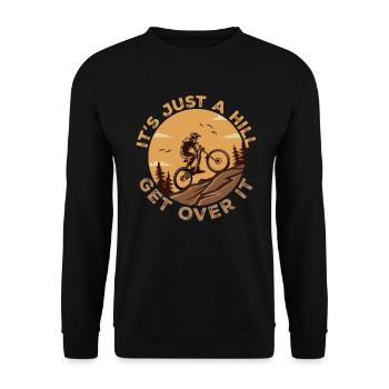 Mountain Biking Gifts For Mountain Bikers MTB Bike - Sweat-shirt Unisexe - noir - Devant - Alina (178cm) & Michal (187cm)