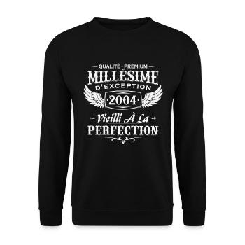 Millésime 2004 - Sweat-shirt Unisexe - noir - Devant - Alina (178cm) & Michal (187cm)