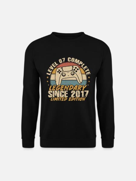 Level 7 Complete Legendär seit 2017 - Unisex Pullover - Schwarz