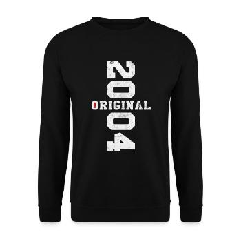 Original 2004 Rétro Cadeau d Anniversaire 20 ans - Sweat-shirt Unisexe - noir - Devant - Alina (178cm) & Michal (187cm)