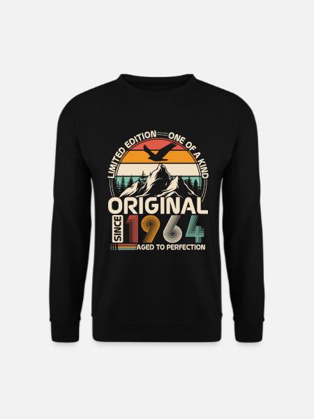 Original 1964 Vintage Retro Geburtstag - Unisex Pullover - Schwarz