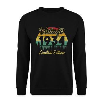 Vintage 1934 limited edition - Sweat-shirt Unisexe - noir - Devant - Alina (178cm) & Michal (187cm)
