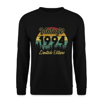 Vintage 1994 limited edition - Sweat-shirt Unisexe - noir - Devant - Alina (178cm) & Michal (187cm)