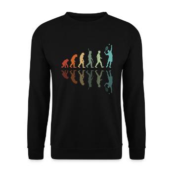 Evolution for Tennis Players - Unisex Sweatshirt - black - Front - Alina (178cm) & Michal (187cm)