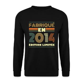 Fabriqué En 2014 Édition Limitée - Sweat-shirt Unisexe - noir - Devant - Alina (178cm) & Michal (187cm)
