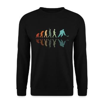 Eishockey Entwicklung - Unisex Pullover - Schwarz - Vorne - Alina (178cm) & Michal (187cm)
