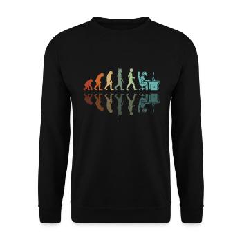 Gamer Entwicklung - Unisex Pullover - Schwarz - Vorne - Alina (178cm) & Michal (187cm)